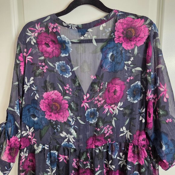 Torrid Purple Floral Lexie Top - Picture 10 of 13